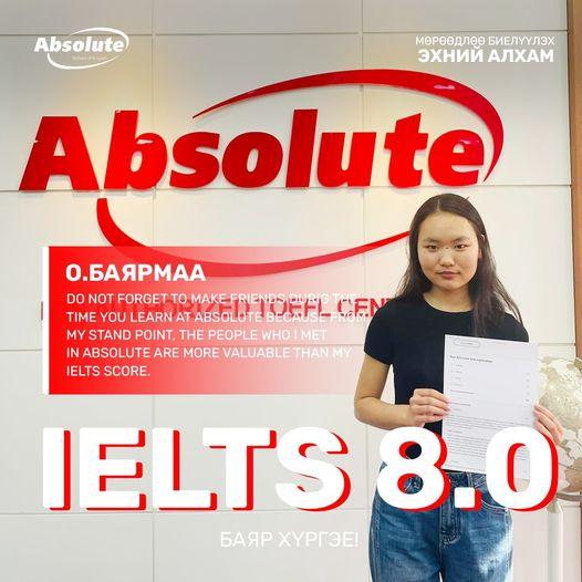 IELTS 8.0 Bayarmaa O.