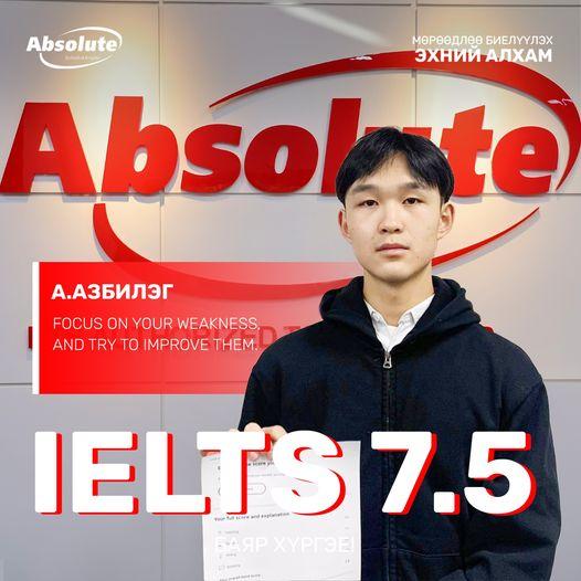 IELTS 7.5 Azbileg A.