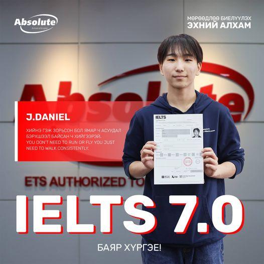 IELTS 7.0 J. Daniel