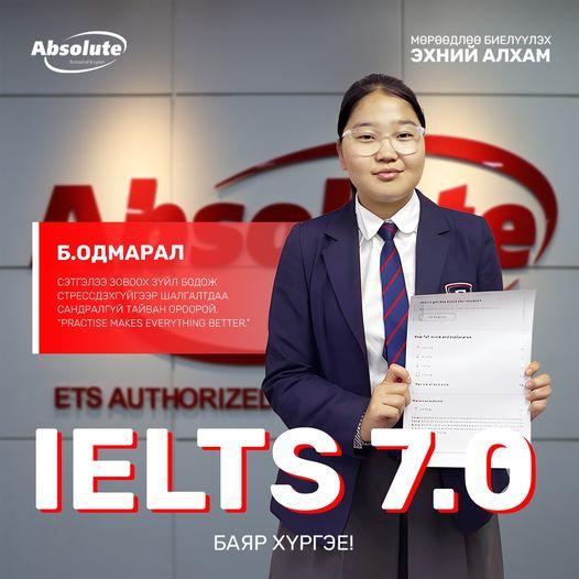 IELTS 7.0 Odmaral B. 