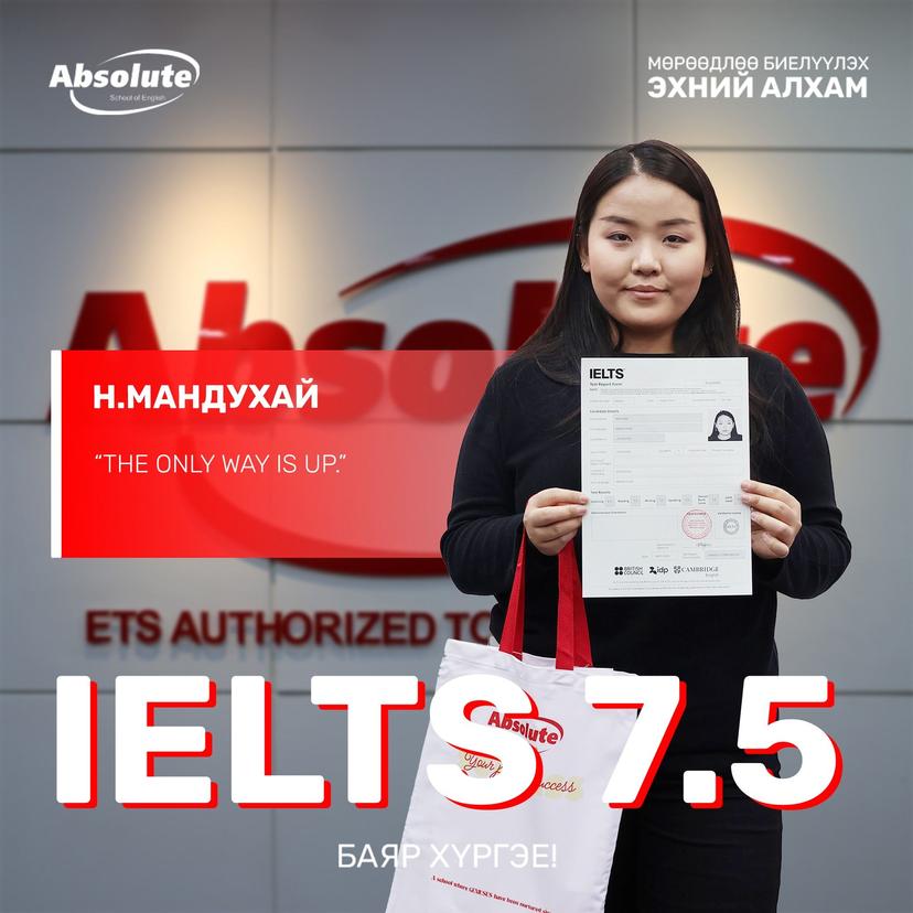IELTS 7.5 Н. Мандухай